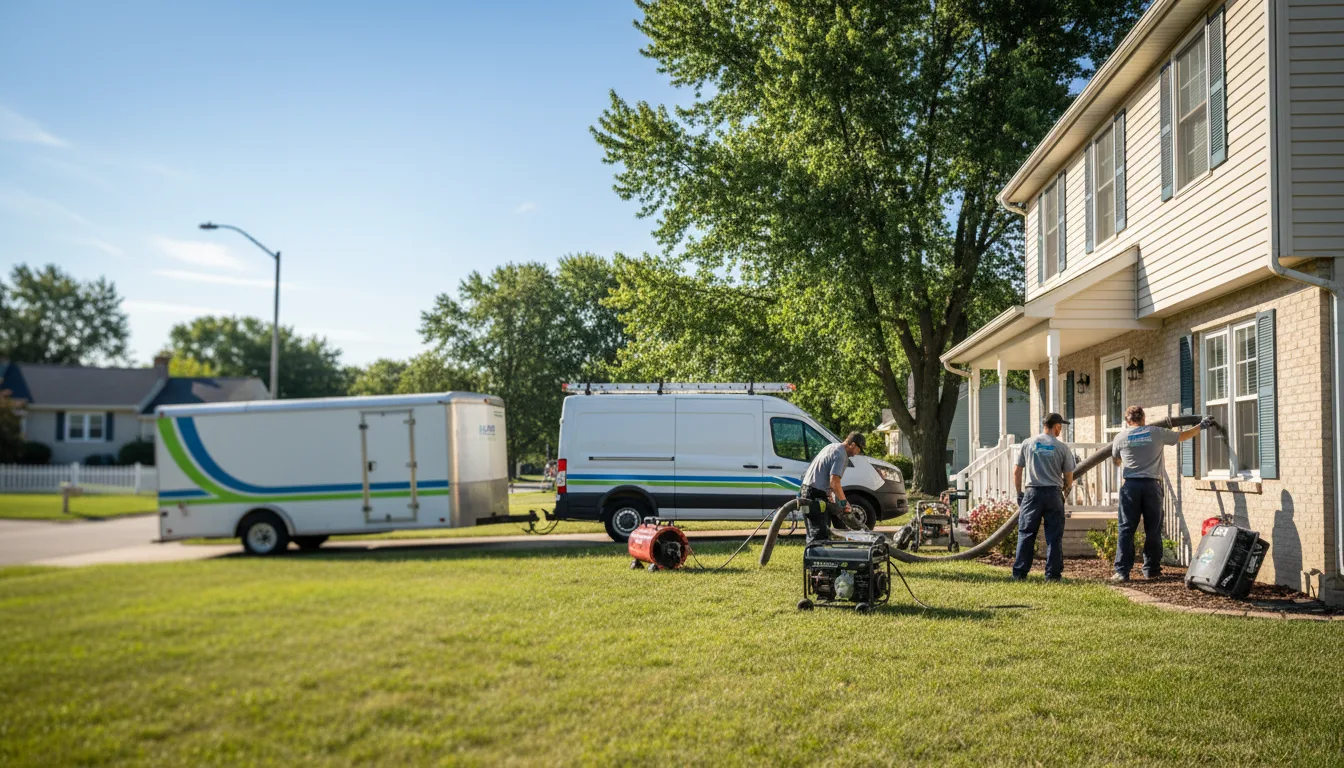 Flooded Basement Restoration And Cleanup With Repair in Philo, IL near me